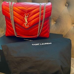 Authentic Saint Laurent Mono Loulou Leather Bag